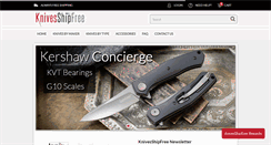 Desktop Screenshot of knivesshipfree.com